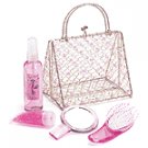 Sugar Plum Bath Set in Wire Purse -33035