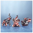 Mini American Flag Patchwork Elephants -34857