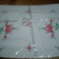 White and Rose 8 piece Embroidery Broderie