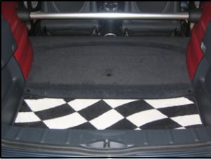 Mat Set for US Mini Convertible - Checkered Flag