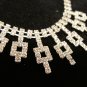 Wedding Bridal Rhinestone/Pearl Necklace & Earrings Set