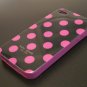 New kate spade case for iPhone 4 (Black/Purple Polka dots)