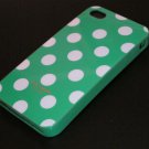 New kate spade case for iPhone 4 (Green/White Polka dots)
