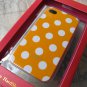 New kate spade case for iPhone 4 (Dull Orange/White Polka dots)