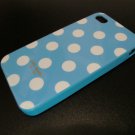 New kate spade case for iPhone 4 (Blue/White Polka dots)