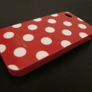 New kate spade case for iPhone 4 (Red/White Polka dots)