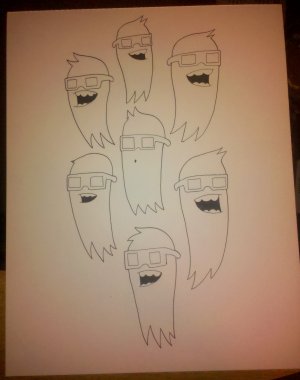 3D Ghosts! Original Drawing