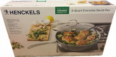 New Henckels 5-Quart Ceramic Nonstick Induction Saute Pan with Lid
