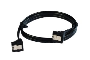 AboutSAGA 1.5ft sata III flat cable 90 degree angle with metal Latch.