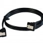 AboutSAGA 1.5ft sata III flat cable 90 degree angle with metal Latch.
