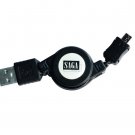aboutSAGA 2.6ft Retractable USB AM TO MICRO 5PIN BM