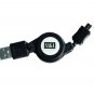 aboutSAGA 2.6ft Retractable USB AM TO MICRO 5PIN BM