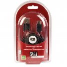 aboutSAGA 2.6ft Retractable USB AM TO MICRO 5 PIN B male-retail pack