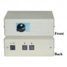 SAGA Product: RJ11 / RJ12 Manual 6P6C Bi-Directional 2 Port Switch Box