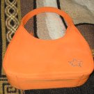 orange star-studded hand purse