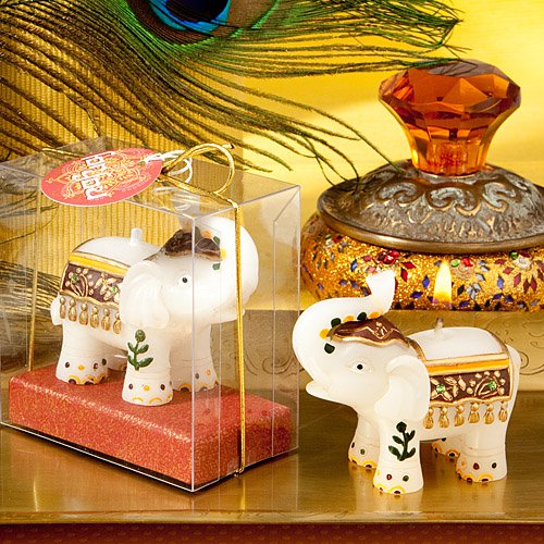 Good fortune elephant candles