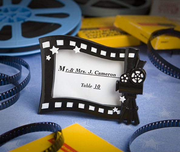 Hollywood movie themed place card/photo frame