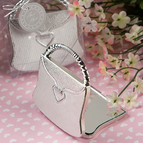 6x Elegant Reflections Collection Purse Design Mirror Compact Favors
