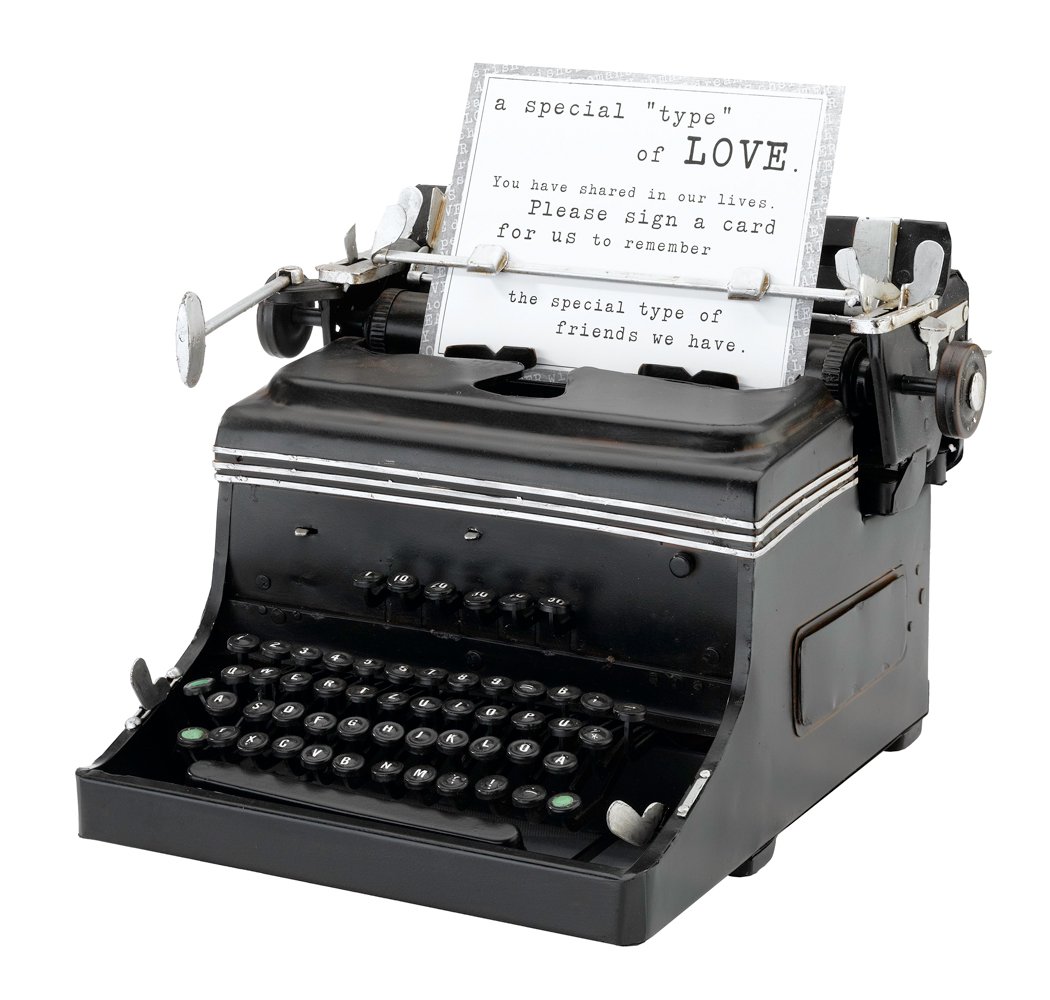 1945 Mini Typewriter ~ Guest Book Alternative