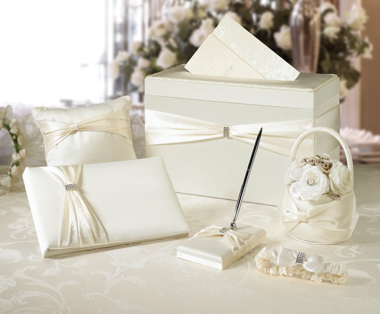 Wedding In A Box - 6 Piece Ivory Accessory Set