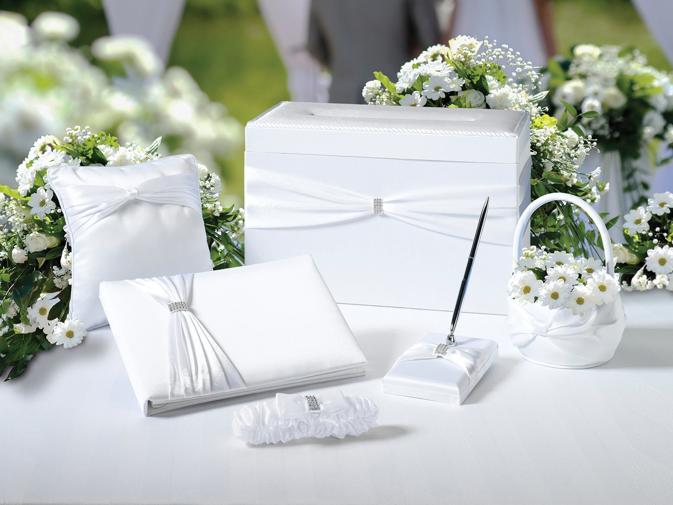 Wedding In A Box - 6 Piece White Accessory Set