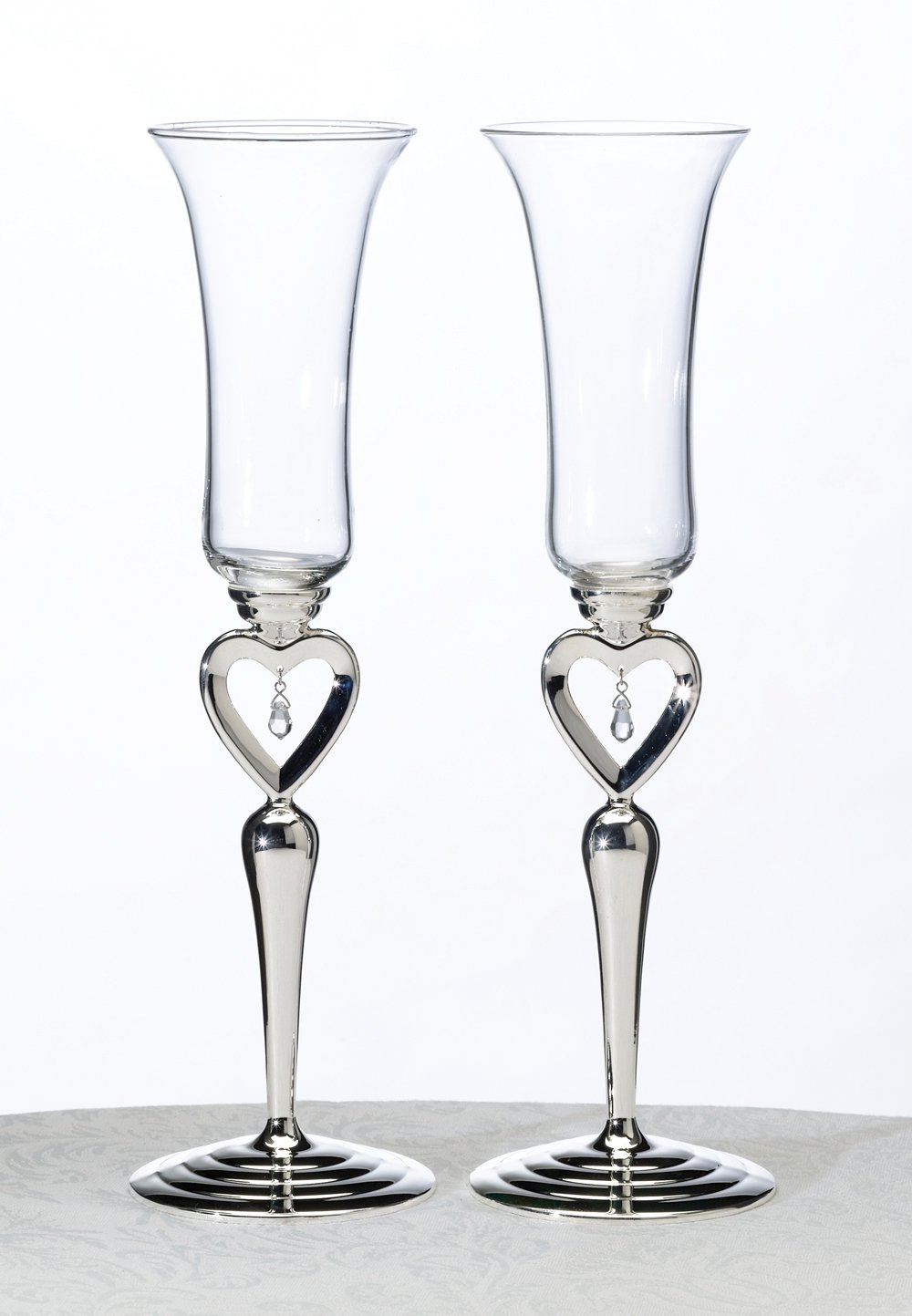 Dangling Jewel Toasting Glasses