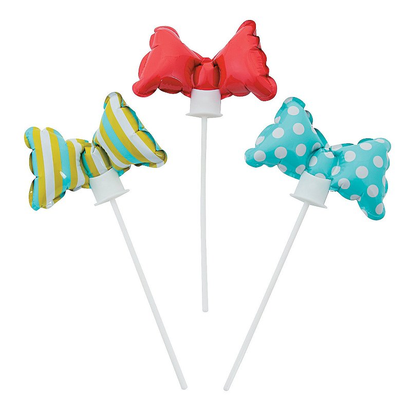 12 x Lil Man Bow Tie Self-Inflating Balloons