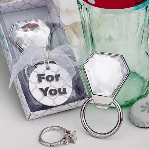Bling Collection diamond ring bottle openers