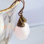 Wire wrapped Rose Quartz earrings