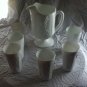 Indiana Harvest Milk Glass Beverage set