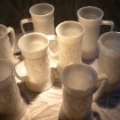 Federal milk glass Tankard Mugs