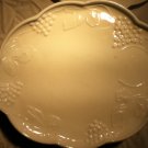 milk glass snack plates