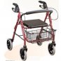 2SHC11-WLK009 Walker and seat/Flodable Walker frame with rollers and shopping basket