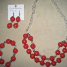 Statement Necklace Set with Bracelet & earrings