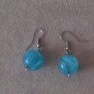 Blue Lucite earrings