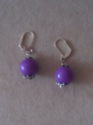 Custom Made Purple Earrings