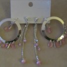 Pink Lucite Earrings (2 For 1)