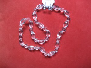 Clear Lucite Necklace Set