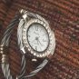 Women's Quartz Wrist Watch with Diamond Decoration (Silver)