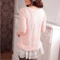 New hot sale Dresses Pink Cotton&Chiffon Unique Dress with Ribbon