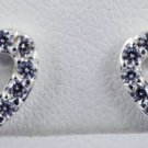 Diamond Heart Pattern Earrings JE 0024