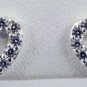 Diamond Heart Pattern Earrings JE 0024