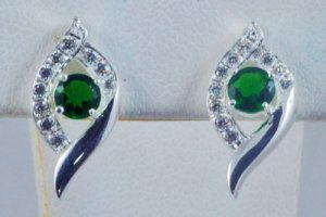 Sapphire Diamond Earrings JE 0003