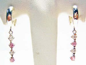Diamond Earrings in Two Colors JE 0023