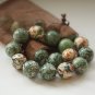 Green Jade and Paper Coated Beads Necklace