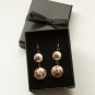 Antique Copper and Vintage Roses Earrings