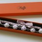 Cotton beads and lilac satin ribbon bracelet