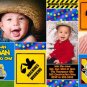 CONSTRUCTION TRUCK TONKA Photo Birthday Invitations