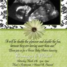 Unisex Boy Girl Ultrasound Sonogram Photo Baby Shower Invitation