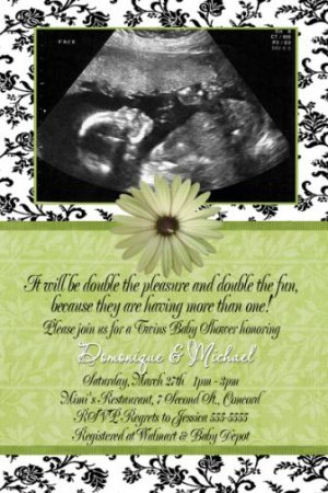 Personalised Baby Shower Invitations ~ Your own photo/scan ~ Baby Girl/Boy D1
